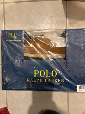 Polo Ralph Lauren Tan Memory Foam Ladies Slippers NWT
